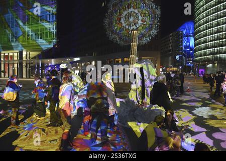 Lichterfest in Berlin, Alte Potsdamer Straße Stockfoto