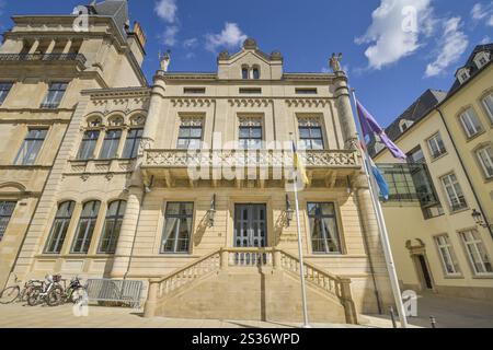 Abgeordnetenkammer, Krautmarkt, Stadt Luxemburg, Großherzogtum Luxemburg Stockfoto