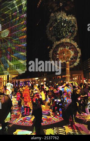 Lichterfest in Berlin, Potsdamer Platz Stockfoto