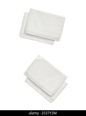 Küchentücher isoliert auf einem weißen hintergrund 3. Küchenhandtücher Stockfoto