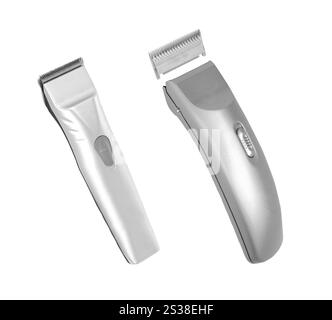 Haarschneider isoliert auf weißem Hintergrund. Haarschneider Stockfoto