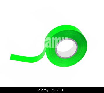 Klebeband auf weißem Hintergrund. Klebeband Stockfoto