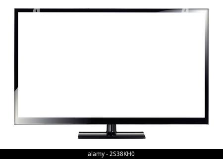 Monitor isoliert auf weißem Hintergrund Stockfoto