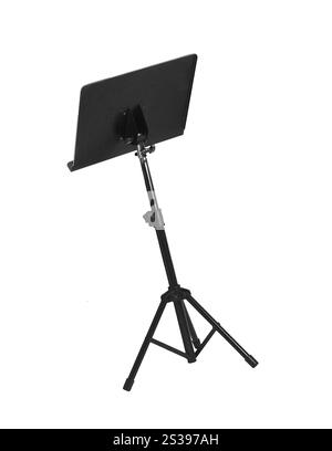 Notenständer isoliert auf weißem Hintergrund. Notenständer isoliert auf weiß Stockfoto