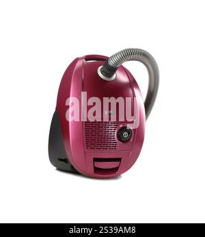 Staubsauger isoliert auf weißem Hintergrund. Staubsauger isoliert auf weiß Stockfoto