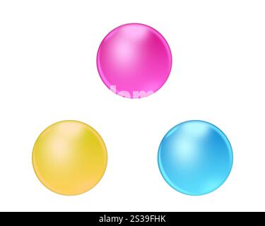 Symbole auf weißem Hintergrund isoliert. Symbole auf weißem Hintergrund Stockfoto