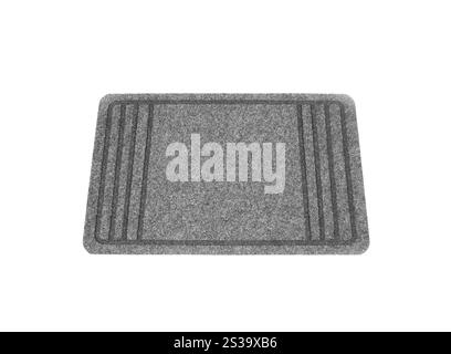 Die Fußmatte isoliert auf weißem Hintergrund. Die Fußmatte Stockfoto