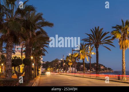 PASSEIG D’AGUSTI FONT LLORET DE MAR COSTA BRAVA GERONA KATALONIEN SPANIEN Stockfoto