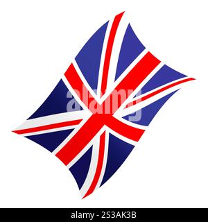 Nationalflagge der Union Jack des Vereinigten Königreichs (UK). Nationalflagge des Vereinigten Königreichs Stockfoto