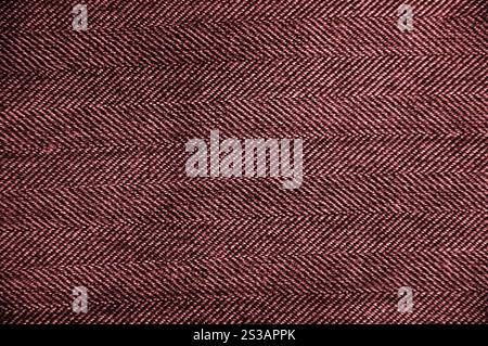 Textur der roten Jeans als Hintergrund. Textur der blauen Jeans als Hintergrund Stockfoto