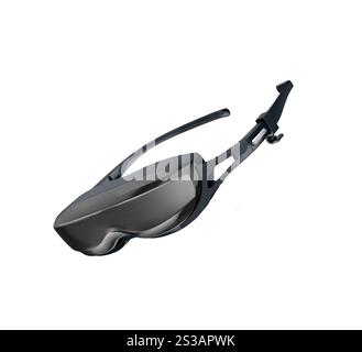 Zwei 3D-Filmbrillen für das Kino isoliert auf weißem Hintergrund. 3D-Filmbrille für das Kino Stockfoto