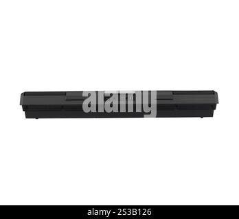 Rückseite der musi?alen Tastatur isoliert. Rückseite der Musi?al-Tastatur Stockfoto