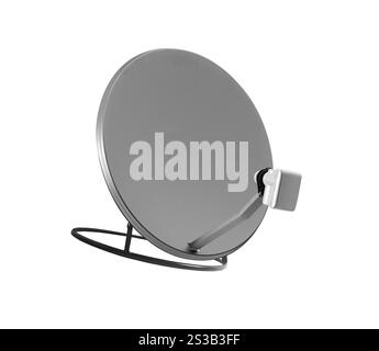 Isolierte Satelitschale auf weißem Hintergrund. Isolierte Satelitschale Stockfoto