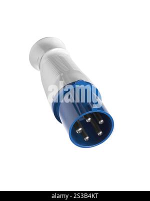 Kabelstecker Audio-/Videogeräte isoliert auf weißem Hintergrund. Kabelstecker für Audio-/Videogeräte Stockfoto