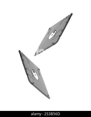 Diskette isoliert auf weißem Hintergrund. Diskette Stockfoto