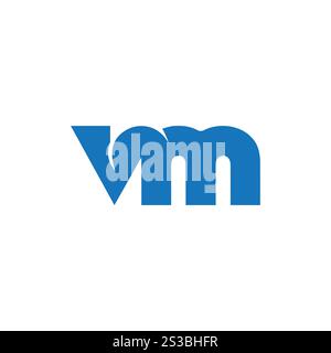 Initialen MV Letters Logo Design, mv Logo, mv Symbol, mv Letter, mv Initial, mv-Vektor, vm-Logo, vm-Symbol, vm-Symbol, vm-Initial, vm-Buchstabe, vm-Vektor. Stock Vektor