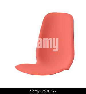 Stuhl aus Kunststoff isoliert Stockfoto