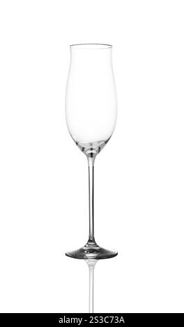 Leeres Glas isoliert auf weiß. Leeres Glas Stockfoto