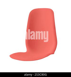 Stuhl aus Kunststoff isoliert Stockfoto