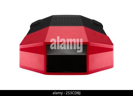 Wireless Router auf weißem Hintergrund Stockfoto