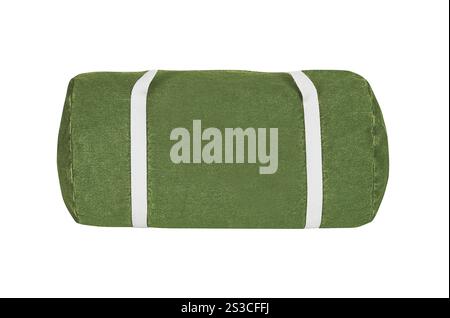 Grüne Leinentasche Stockfoto