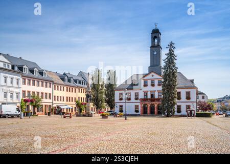 Altstadt von Rochlitz, Deutschland Stockfoto