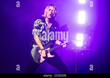 Charlie Simpson von Busted tritt am 10. September 2023 in London in der O2 Arena auf Stockfoto