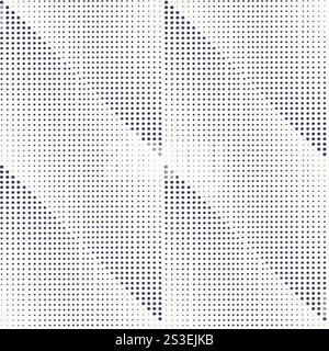 Abstraktes monochromes Halbton nahtloses Vektormuster futuristisches Panel Übergangspunkte Verlauf. Vektorabbildung Stock Vektor