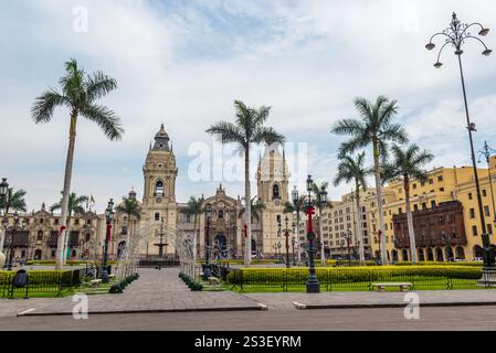 Lima Hauptplatz in der Weihnachtszeit - Peru Stockfoto