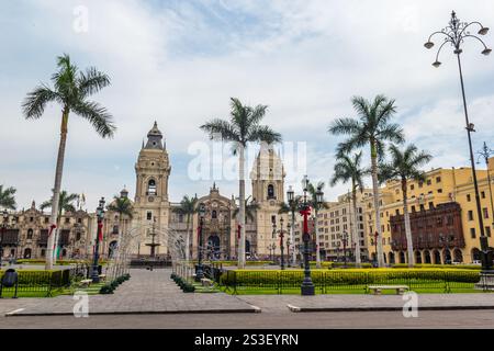 Lima Hauptplatz in der Weihnachtszeit - Peru Stockfoto