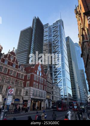 London, Großbritannien. Januar 2025. Hochhäuser in der Nähe der Londoner Liverpool Street Station. Quelle: Julia Kilian/dpa/Alamy Live News Stockfoto