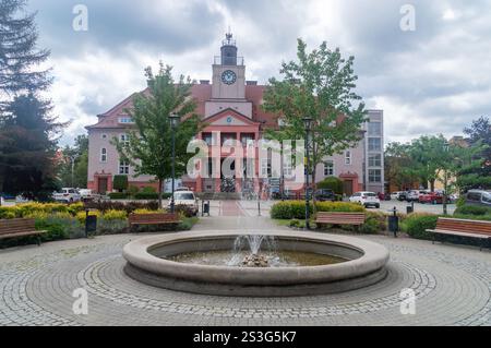 Kedzierzyn-Kozle, Polen - 13. Juli 2024: Bezirksamt in Kedzierzyn-Kozle. Stockfoto