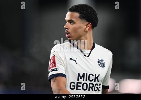 Jadel Katongo von Peterborough United während des Emirates FA Cup 3. Runde Spiel Everton gegen Peterborough United in Goodison Park, Liverpool, Vereinigtes Königreich, 9. Januar 2025 (Foto: Craig Thomas/News Images) Stockfoto