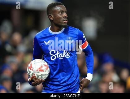 Liverpool, Großbritannien. Januar 2025. Idrissa Gueye of Everton während des FA Cup Spiels im Goodison Park, Liverpool. Der Bildnachweis sollte lauten: Jessica Hornby/Sportimage Credit: Sportimage Ltd/Alamy Live News Stockfoto