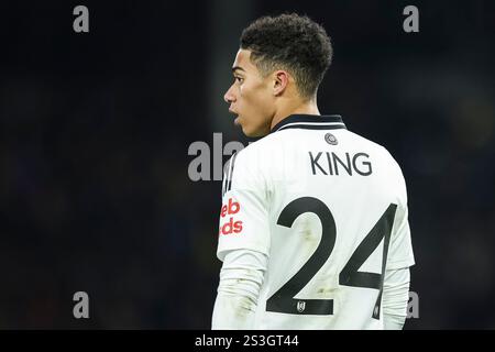 Craven Cottage, Fulham, London, Großbritannien. Januar 2025. FA Cup Third Round Football, Fulham gegen Watford; Joshua King of Fulham Credit: Action Plus Sports/Alamy Live News Stockfoto