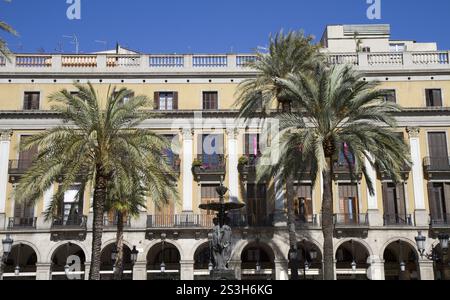 Placa Reial Royal Square, Barcelona, Katalonien, Spanien Barcelona, Spanien Europa Stockfoto