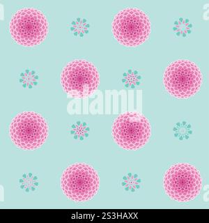 Bonbon-Blumenmuster oder Hintergrund. Stock Vektor
