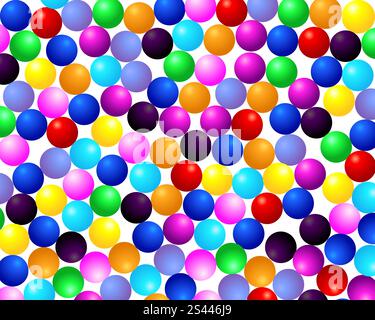 Kreis Strichelemente Vektor Hintergrund in verschiedenen Farben Stock Vektor