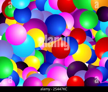 Kreis Strichelemente Vektor Hintergrund in verschiedenen Farben Stock Vektor