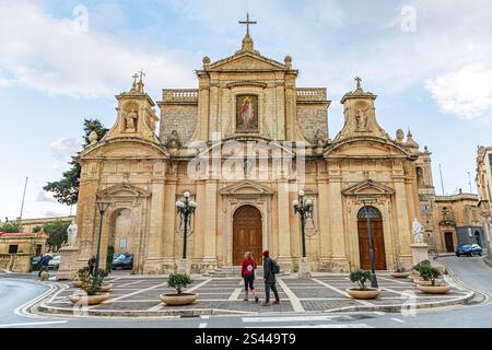 St. Paul's Cathedral in Mdina, Malta Stockfoto