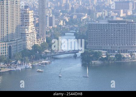 Boote am Nil Stockfoto