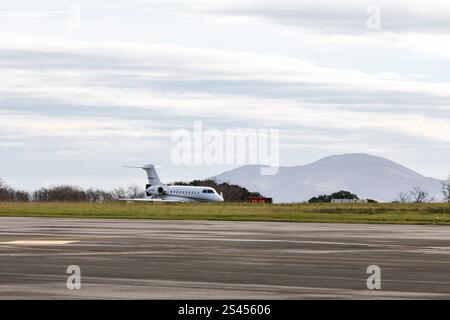 Gulfstream G280 (OE-HAG) am Flughafen Biarritz, Frankreich. Stockfoto