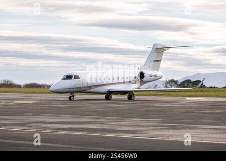 Gulfstream G280 (OE-HAG) am Flughafen Biarritz, Frankreich. Stockfoto