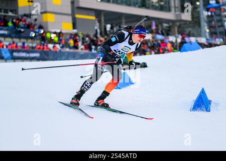 Strelow, Justus (GER) #28 GER, Thüringen, BMW IBU Weltcup Biathlon Oberhof 2025, Sprint Maenner, Freitag, 10.01.2025 Foto: Eibner-Pressefoto/Martin Herbst Stockfoto
