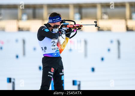 Strelow, Justus (GER) #28 GER, Thüringen, BMW IBU Weltcup Biathlon Oberhof 2025, Sprint Maenner, Freitag, 10.01.2025 Foto: Eibner-Pressefoto/Martin Herbst Stockfoto
