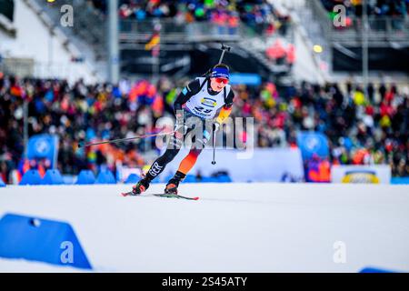 Strelow, Justus (GER) #28 GER, Thüringen, BMW IBU Weltcup Biathlon Oberhof 2025, Sprint Maenner, Freitag, 10.01.2025 Foto: Eibner-Pressefoto/Martin Herbst Stockfoto