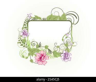 Abstrakte florale Vektor Hintergrund Design einsetzbar Stock Vektor