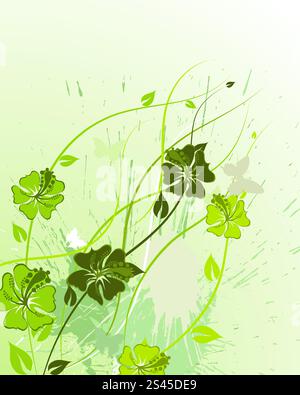 Abstrakte florale Vektor Hintergrund Design einsetzbar Stock Vektor