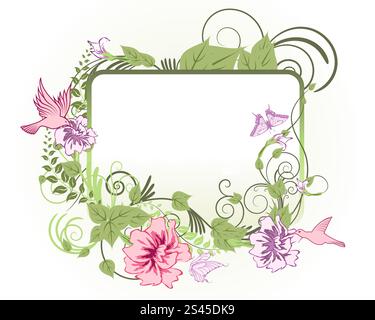 Abstrakte florale Vektor Hintergrund Design einsetzbar Stock Vektor