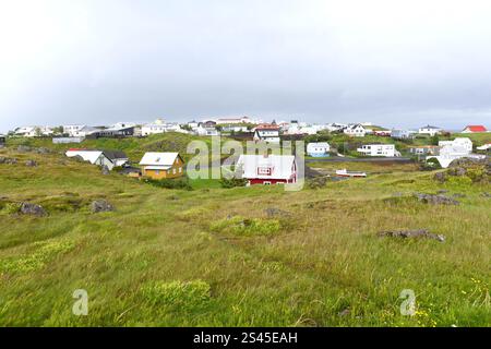 Stykkisholmur oder Stykkiholmsbaer. Region Vesturland, Halbinsel Snaefellsnes, Island. Stockfoto